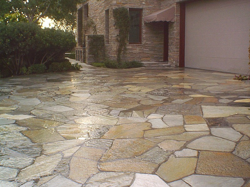 Travertine, Stone and Slate Hardscapes, Paver Driveways, Las Vegas, NV