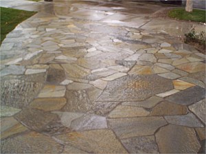 Travertine, Stone and Slate Hardscapes